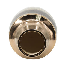 Load image into Gallery viewer, Striped Round Table Vase - Brown / Bronze