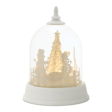 Load image into Gallery viewer, Plastic Christmas Snowman Tabletop Sculpture With LED - White