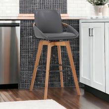 Load image into Gallery viewer, 42" Swivel Bar Height Bar Chair - Gray / Black