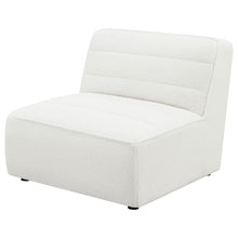 Load image into Gallery viewer, Bonnie - Upholstered Armless Chair With Channel Tufting - Ivory