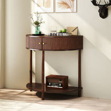 Load image into Gallery viewer, Demi Lune - Console Table With 2 Storage Drawers