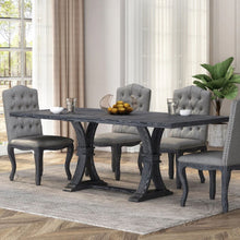 Load image into Gallery viewer, Devingo - Extendable Dining Table Rustic Style - Gray