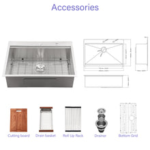 Load image into Gallery viewer, Drop In Kitchen Sink Stainless Steel 16 Gauge