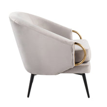 Load image into Gallery viewer, Claire - Contemporary / Glam Chair - Black / Silver