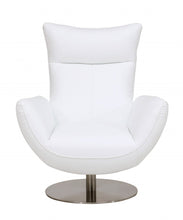 Load image into Gallery viewer, Contemporary Leather Lounge Chair - White