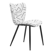 Load image into Gallery viewer, Upholstered Faux Shearling Dining Side Chairs (Set of 2) - White