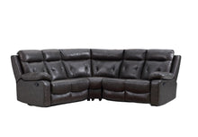 Load image into Gallery viewer, Polyester Blend Reclining U Shaped Three Piece Corner Sectional - Dark Gray