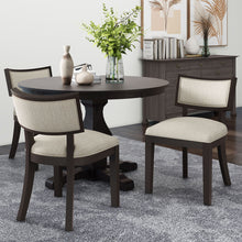 Load image into Gallery viewer, Farmhouse Style Fabric Upholstered Side Dining Chair Set