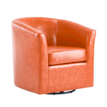 Load image into Gallery viewer, Wilmore - Elegant Swivel Barrel Chair - Orange