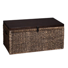 Load image into Gallery viewer, Wicker With Iron Coffee Table - Brown