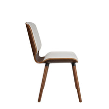 Load image into Gallery viewer, Nemesia - Accent Chair - White PU & Walnut