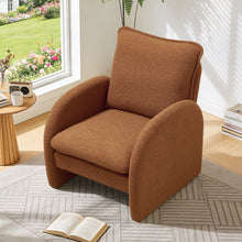 Load image into Gallery viewer, Modern Sherpa Upholstered Accent Chair, Comfortable Living Room Armchair, Lounge Chair For Bedroom, And Office
