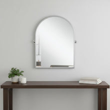 Load image into Gallery viewer, 36" Metal Arch Framed Accent Mirror - Silver
