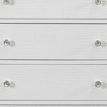 Load image into Gallery viewer, Solid Wood Five Drawer Chest - Metallic White