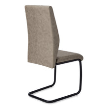 Load image into Gallery viewer, Upholstered Polyester Slat Back Dining Side Chairs (Set of 2) - Taupe