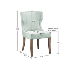 Load image into Gallery viewer, Carson - Wingback Dining Chair - Light Sage Green