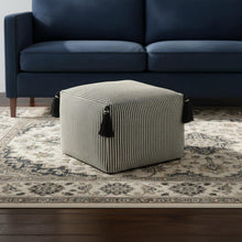Load image into Gallery viewer, Square Cotton Ottoman - Gray
