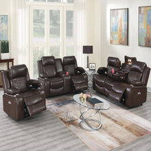 Load image into Gallery viewer, Power Motion Living Room Set With USB Port, Adjustable Headrest, Cup Holder