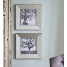 Load image into Gallery viewer, Vintage Reflective Picture Frames (Set of 2) - Silver