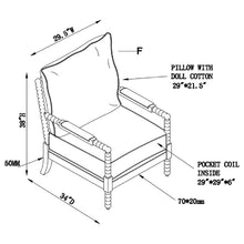 Load image into Gallery viewer, Removable Back Accent Chair