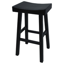 Load image into Gallery viewer, Backless Bar Height Chair With Footrest 30" - Black