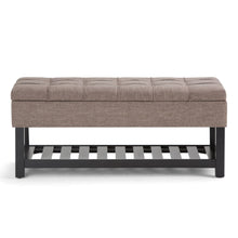 Load image into Gallery viewer, Saxon - Upholstered Transitional Storage Ottoman Bench