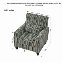 Load image into Gallery viewer, Accent Chair With Arms, Comfy Armchair For Living Room - Green