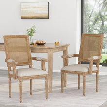 Load image into Gallery viewer, Elegant French Country Style Dining Chair With Cane Backrest