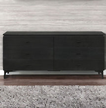 Load image into Gallery viewer, Six Drawer Double Dresser - Black