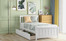 Load image into Gallery viewer, Platform Bed With Two Drawers