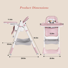 Load image into Gallery viewer, Adjustable Baby High Chair