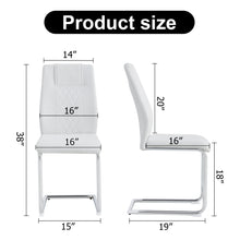 Load image into Gallery viewer, Modern Dining Chairs With Padded Seat, Metal Legs
