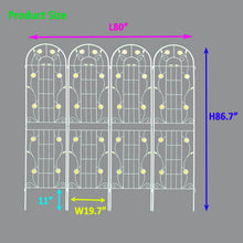 Load image into Gallery viewer, Metal Garden Trellis Rustproof Trellis For Climbing Plant Outdoor Flower Support