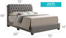 Load image into Gallery viewer, Tufted Upholstered Bed