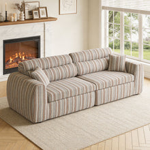 Load image into Gallery viewer, 3 Seater, Couch With Throw Pillows For Living Room