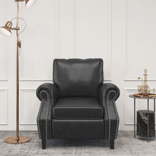 Load image into Gallery viewer, Contemporary Club Chair With Nailhead Trim And Rolled Armrests
