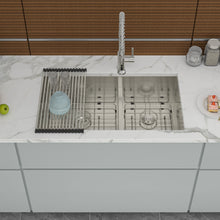 Load image into Gallery viewer, Modern Double Bowl Undermount Sink Design With 10" Deep Basins