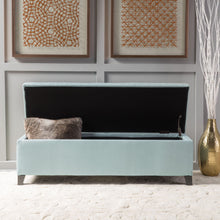 Load image into Gallery viewer, Contemporary Storage Ottoman Bench With Upholstery