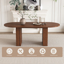 Load image into Gallery viewer, Modern Farmhouse Oval Dining Table With Slim Base
