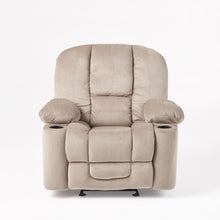 Load image into Gallery viewer, Luxurious Manual Recliner Chair With Skin-Friendly Fabric And Dual Cup Holders