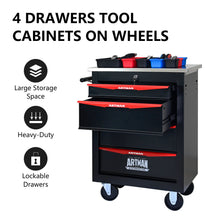 Load image into Gallery viewer, Drawer Multifunctional Tool Cart With Wheels For Garage