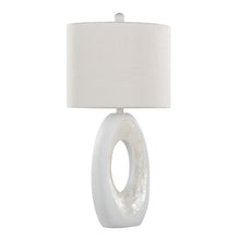 Load image into Gallery viewer, Pearl - Contemporary Table Lamp (Set of 2) - Matte White / Natural Shell