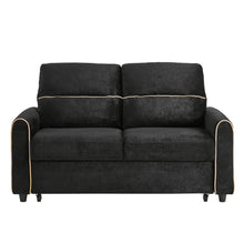 Load image into Gallery viewer, Pull Out Sofa Bed With Adjustable 3 Position Backrest, USB Charging Ports, Side Pockets