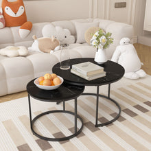 Load image into Gallery viewer, Round Nesting Coffee Table (Set of 2)