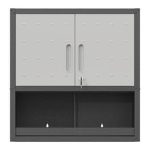 Load image into Gallery viewer, Metal Wall Mounted Tool Storage Cabinet With Locking Door, 1 Shelf & 1 Drawer