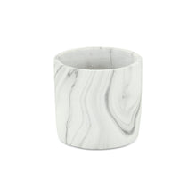 Load image into Gallery viewer, Marble Round Pot Planter - Gray / White