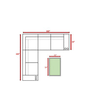 Load image into Gallery viewer, Outdoor Wicker Sectional With Weather Resistant Cushions And Table
