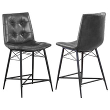Load image into Gallery viewer, Counter Height Stools & Padded Seat (Set of 2)