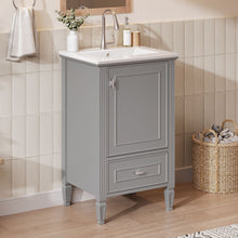 Load image into Gallery viewer, Retro Bathroom Vanity With Sink