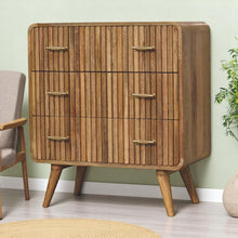 Load image into Gallery viewer, T Bar Ridged Chest - Brown